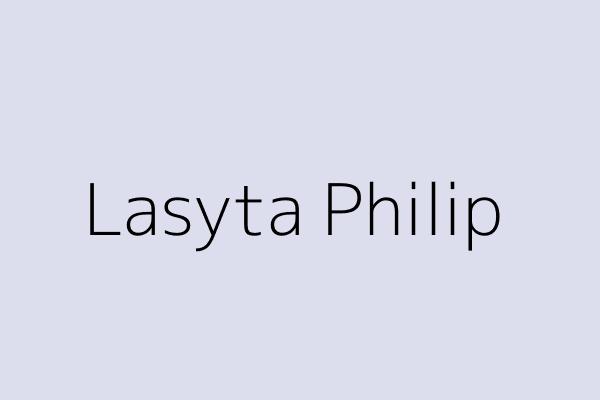 Lasyta Philip 